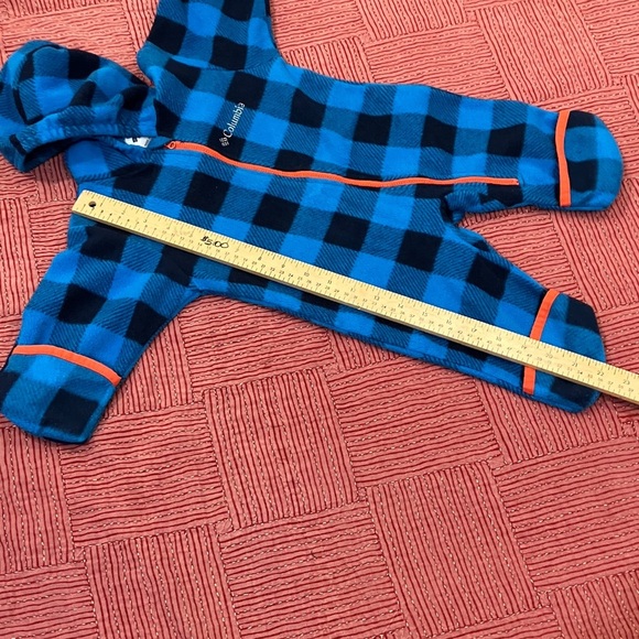 Columbia 6 months infant size Blue and Orange Kids fleece One Piece - Picture 13 of 13
